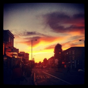 Sunset on Goldhawk Road