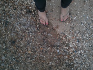 Jandals on Mersea